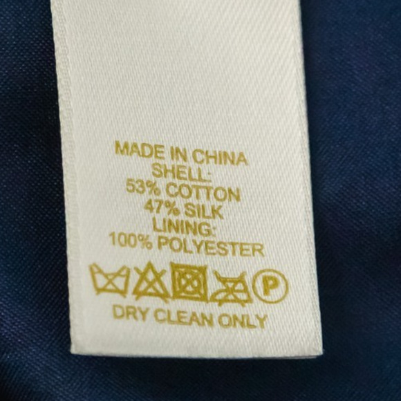 Kate Spade Size 4 Blue Autumn Floral Print Marit Pencil Cotton Silk Skirt - Picture 4 of 5